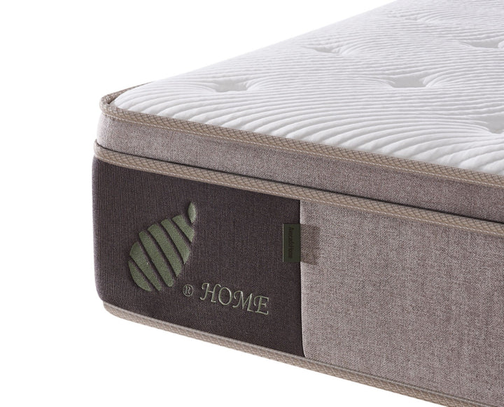 AVONEST Hybrid mattress corner with HOME logo label