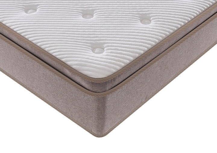 AVONEST Hybrid mattress pillow-top quilting and side detail