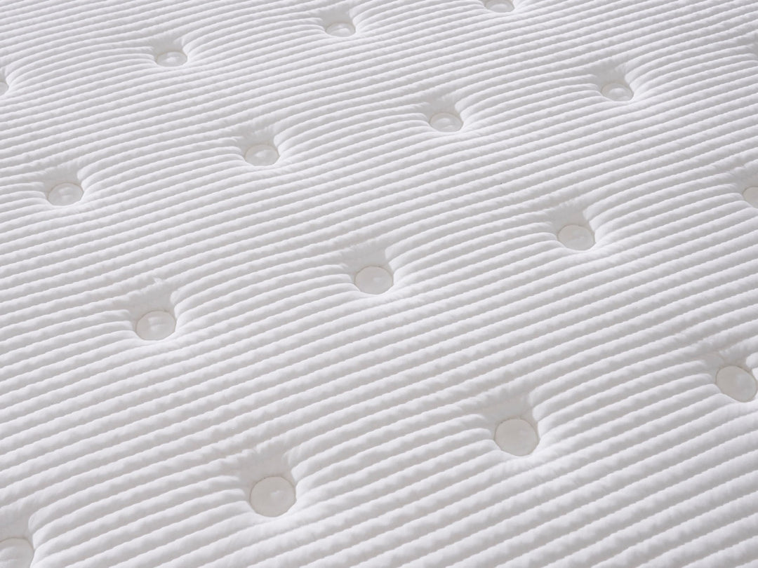 Close-up of the AVONEST Hybrid mattress breathable quilted fabric