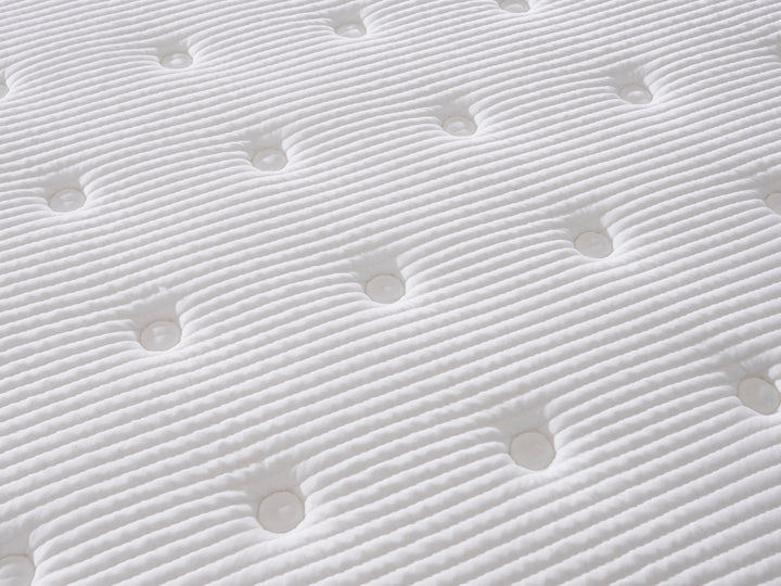 Close-up of the AVONEST Hybrid mattress breathable quilted fabric